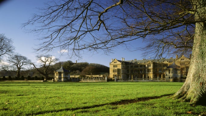 Montacute House in winter